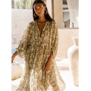 Kyra Midi Dress ~ Olive